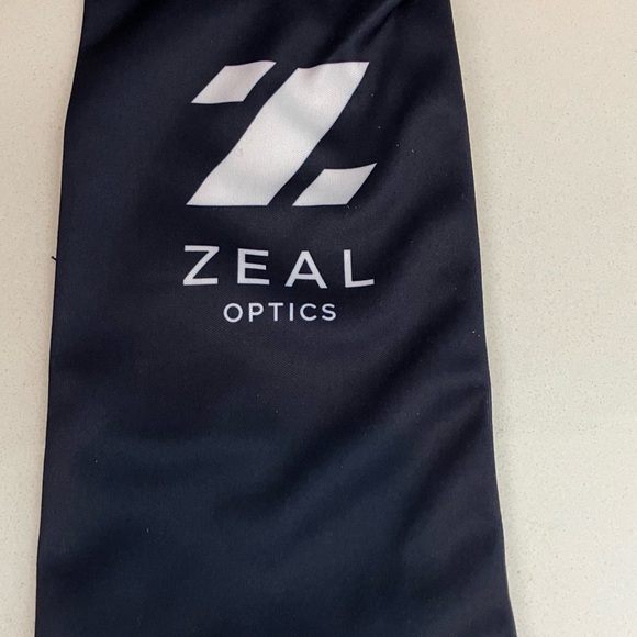 Zeal Optics Black and Red / orange Glasses Case with Pouch - Picture 2 of 7